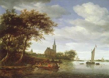 Scène fluviale, 1663